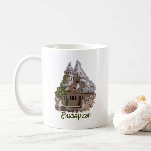 Budapest: Fischerbastei Kaffeetasse (Mit Donut)