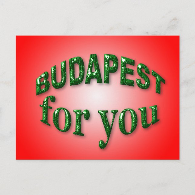 Budapest für Sie Postkarte (Vorderseite)