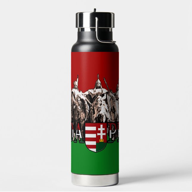 Budapest Heroes Ungarische Flagge Trinkflasche (Links)