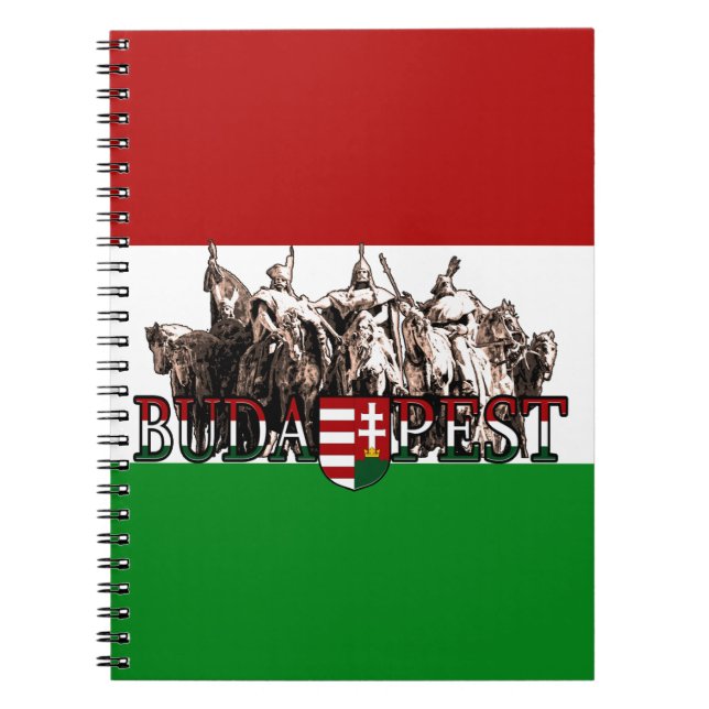 Budapest Heroes Ungarn Flagge Notizblock (Vorderseite)