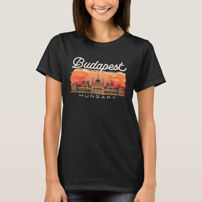 Budapest Hungary Vacationer Historian Traveler T-Shirt (Vorderseite)