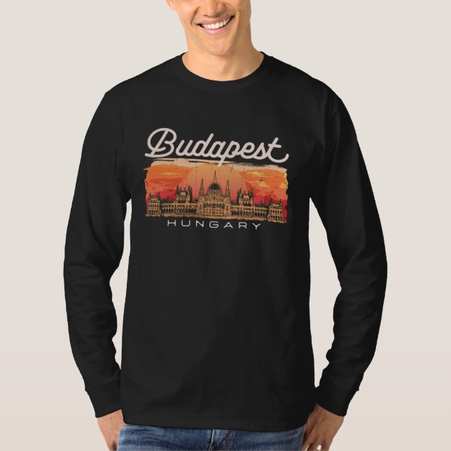 Budapest Hungary Vacationer Historian Traveler T-Shirt (Vorderseite)
