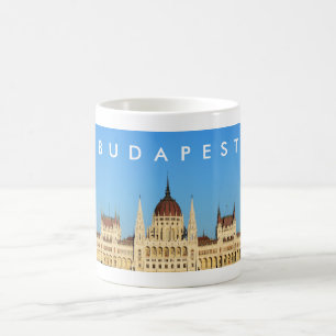 Budapest hungrige Parlamentsarchitektur Kaffeetasse
