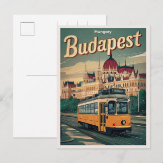 Budapest hungrige Vintage Francis-Brücke Postkarte