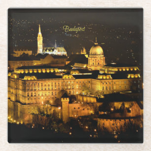Budapest in der Nacht Glasuntersetzer