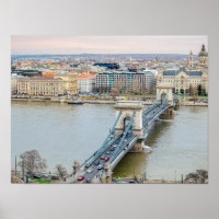 Budapest Kettenbrücke und Donau
