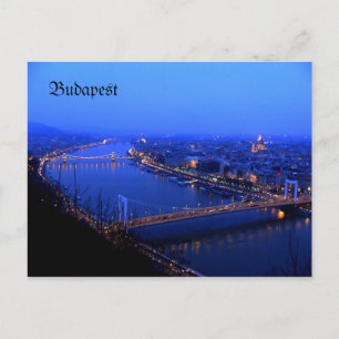Budapest Kilato, Budapest Postkarte Donau