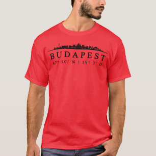 Budapest Koordinaten Design T-Shirt