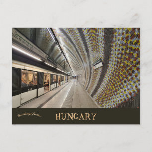 Budapest Metrostation Ungarn Postkarte