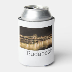 Budapest mit Kettenbrücke Vintage Panorama Dosenkühler