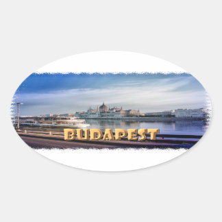 Budapest Ovaler Aufkleber