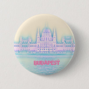 Budapest Parlament Gebäude Ungarn Button