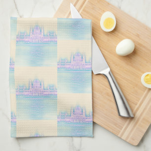 Budapest Parlament Gebäude Ungarn Muster Geschirrtuch