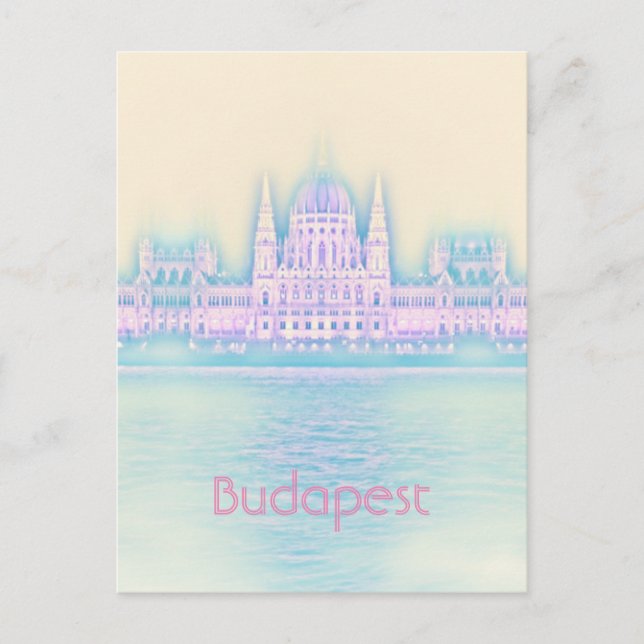 Budapest Parlament Gebäude Ungarn Postkarte (Vorderseite)