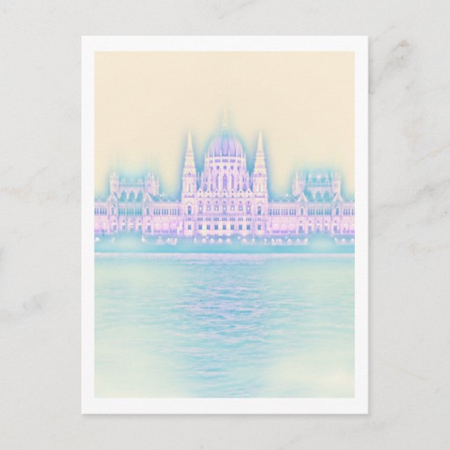 Budapest Parlament Gebäude Ungarn Postkarte (Vorderseite)