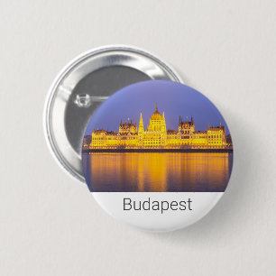 Budapest Parlament Panorama Ungarn Urlaub Button