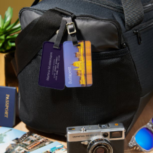 Budapest Parlament Panorama Ungarn Urlaub Gepäckanhänger