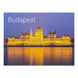 Budapest Parlament Panorama Ungarn Urlaub Poster