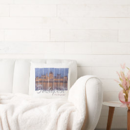 Budapest Parlament Ungarn Vintag Panorama Kissen