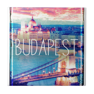 Budapest - Plakat Fliese