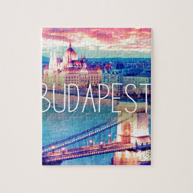 Budapest - Plakat Puzzle (Vertikal)