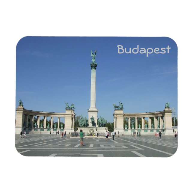 Budapest - Platz der Helden Magnet (Horizontal)