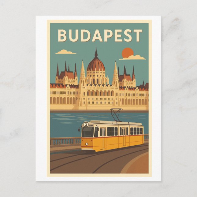 Budapest postcard postkarte (Vorderseite)
