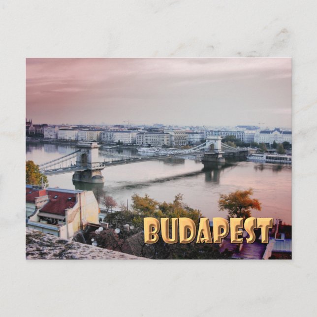 Budapest Postkarte (Vorderseite)