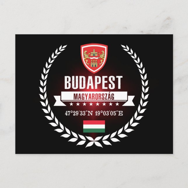 Budapest Postkarte (Vorderseite)