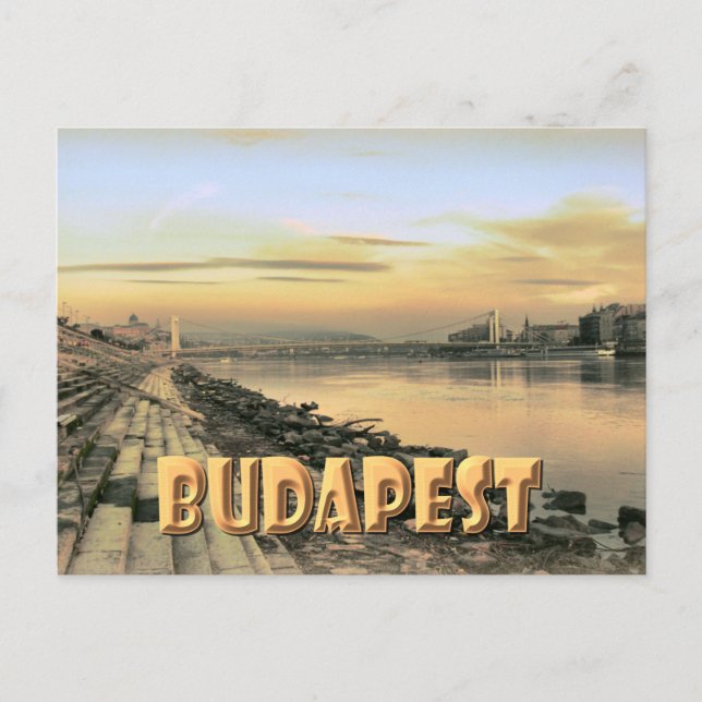 Budapest Postkarte (Vorderseite)