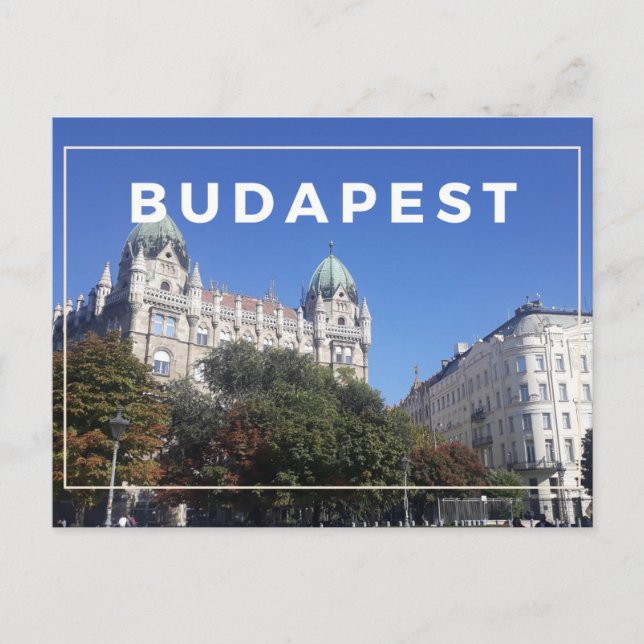 Budapest Postkarte (Vorderseite)