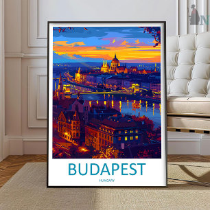 Budapest Reise Druck Wandkunst Budapest Wandbehang Poster