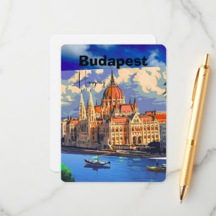 Budapest Reise Postkarten Kunst, Ungarn Reise Post