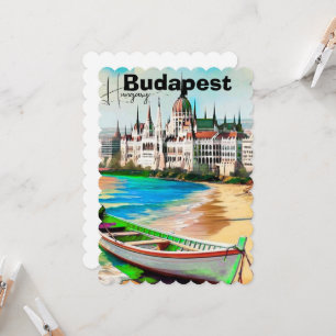 Budapest Reise Postkarten Kunst, Ungarn Reise Post