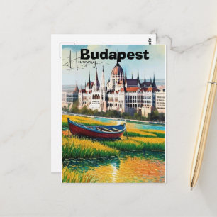 Budapest Reise-Postkartengestaltung, Ungarn Reise- Postkarte