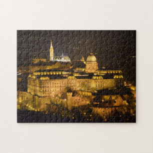 Budapest, Royal Palace (Buda Schloss) nachts Puzzle