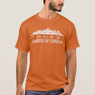 Budapest Skyline GPS koordiniert Hauptstadt Ungarn T-Shirt