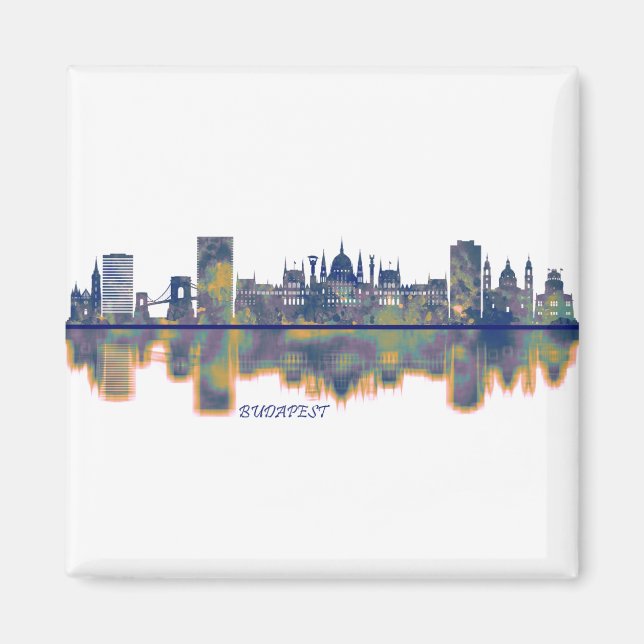 Budapest Skyline Magnet (Vorne)