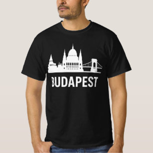 Budapest Skyline   Ungarn Parlament Kettenbrücke T-Shirt