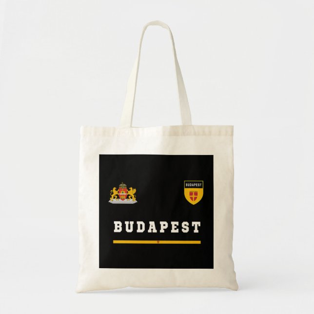 Budapest SportFußball Jersey Flaggenfußball Ungarn Tragetasche (Vorne)