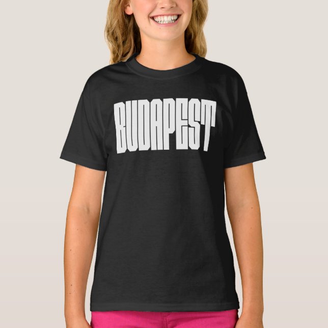 Budapest Stadtlogo Design T-Shirt (Vorderseite)