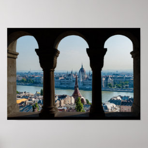 Budapest und das ungarische Parlament Poster