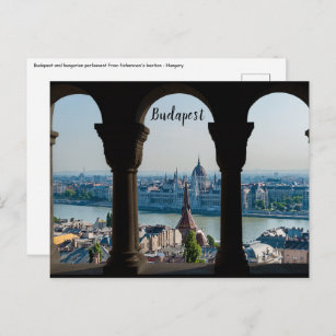 Budapest und das ungarische Parlament Postkarte