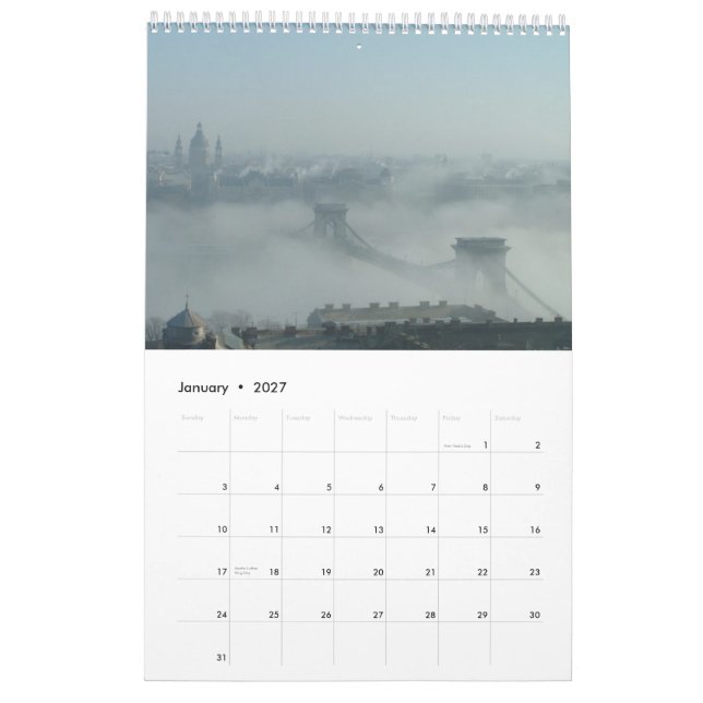 Budapest und die Donau Kalender (Jan 2027)