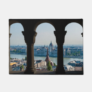 Budapest und ungarisches Parlament Fußmatte