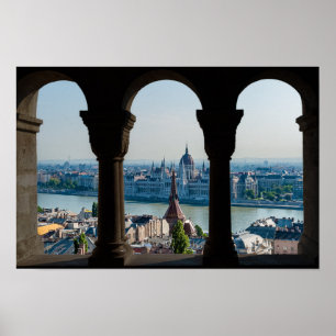 Budapest und ungarisches Parlament Poster