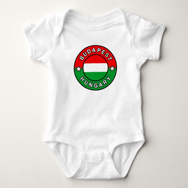 Budapest Ungarn Baby Strampler (Vorderseite)