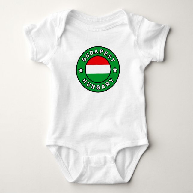 Budapest Ungarn Baby Strampler (Vorderseite)