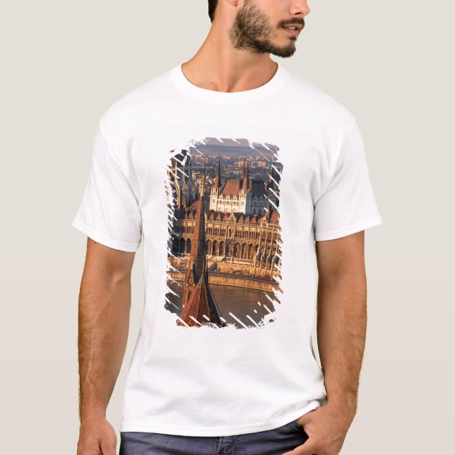 Budapest, Ungarn, Donau-Fluss, Parlament T-Shirt (Vorderseite)