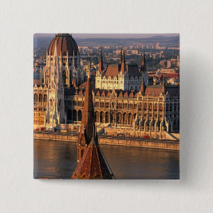 Budapest, Ungarn, Donau, Parlament Button